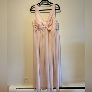 Azazie Bridesmaids Dress Yetta style blushing pink color maternity size A16